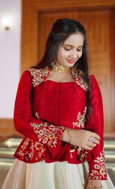 Launching Festival Special Pc 558 Chinon Red Bridal lehenga choli in Pune